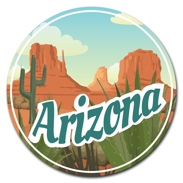 Arizona 2 Circle Corrugated Plastic Sign